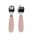 noüka Toddler Cutlery Set - Soft Blush (Sold in Case of 2, Qty of 1=2 products)
