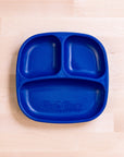 Re-Play Divided Plate- Navy (Min. of 2 PK, Multiples of 2 PK)