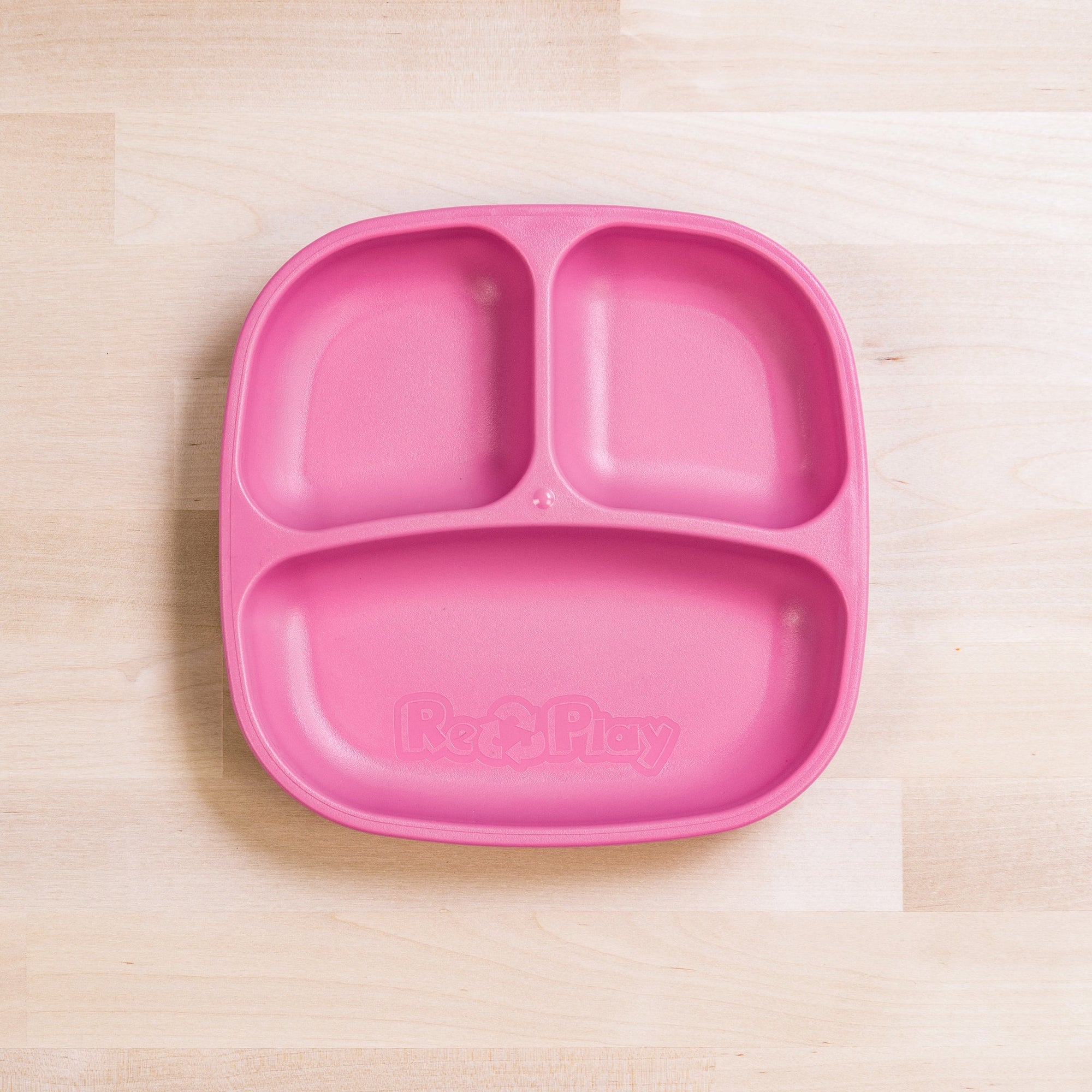 Re-Play Divided Plate - Bright Pink (Min. of 2 PK, Multiples of 2 PK)