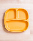 Re-Play Divided Plate- Sunny Yellow (Min. of 2 PK, Multiples of 2 PK)