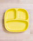 Re-Play Divided Plate- Yellow (Min. of 2 PK, Multiples of 2 PK)