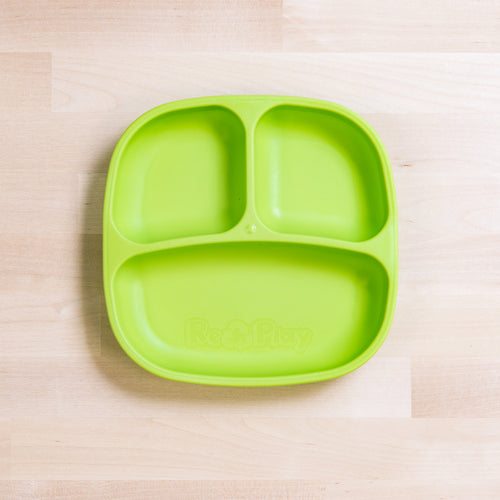 Re-Play Divide Plate- Lime (Min. of 2 PK, Multiples of 2 PK)