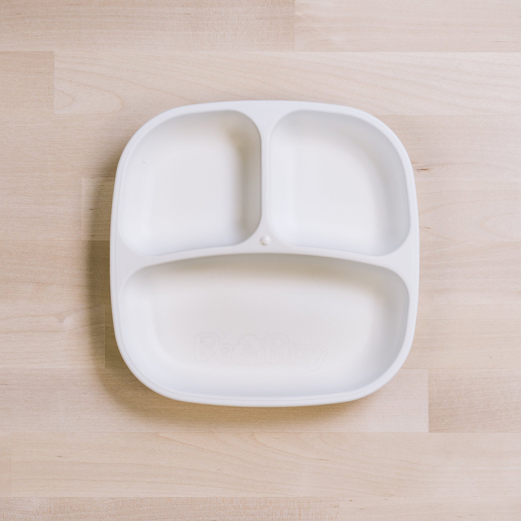 Re-Play Divided Plate- White (Min. of 2 PK, Multiples of 2 PK)