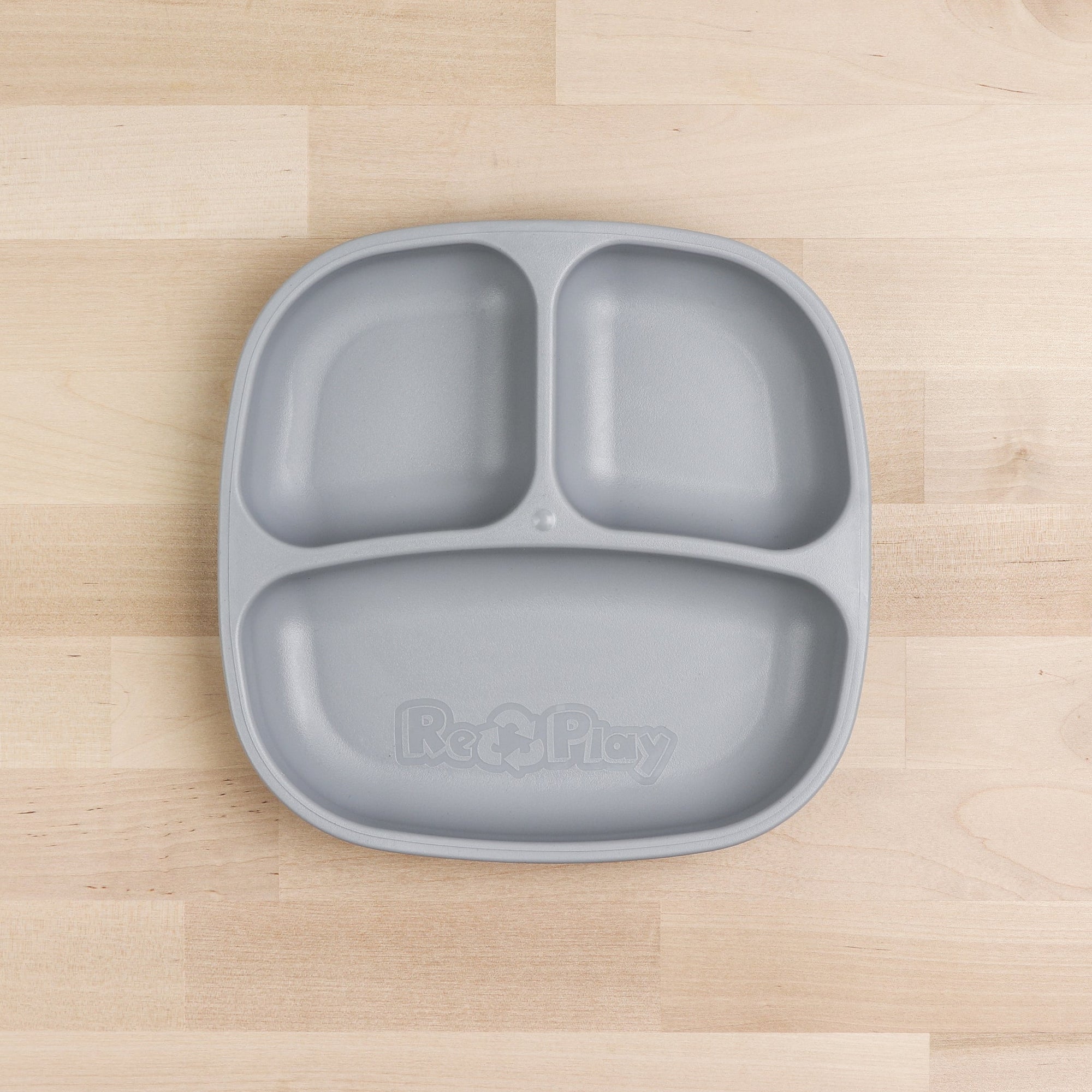 Re-Play Divided Plate - Grey (Min. of 2 PK, Multiples of 2 PK)