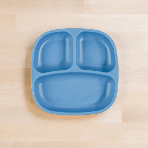 Re-Play Divided Plate - Denim (Min. of 2 PK, Multiples of 2 PK)