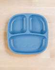 Re-Play Divided Plate - Denim (Min. of 2 PK, Multiples of 2 PK)