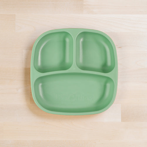 Re-Play Divided Plate - Sage (Min. of 2 PK, Multiples of 2 PK)