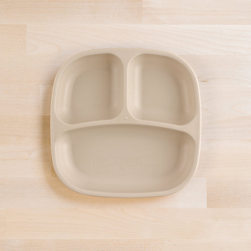 Re-Play Divided Plate - Sand (Min. of 2 PK, Multiples of 2 PK)