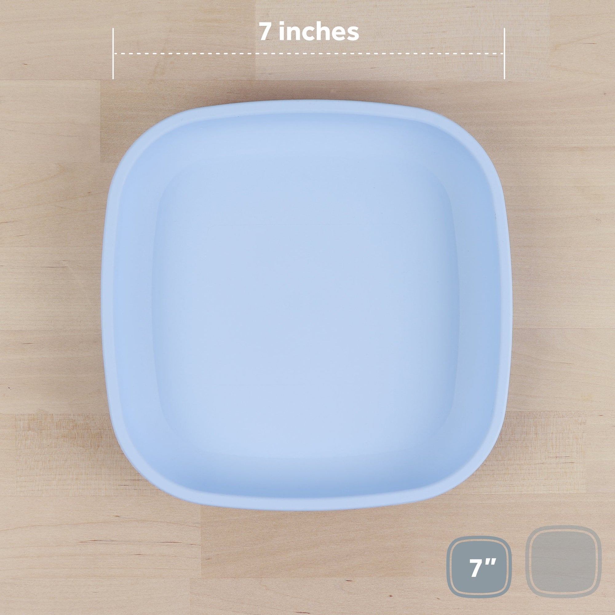 Re-Play Flat Plate 7''- Ice Blue (Min. of 2 PK, Multiples of 2 PK)