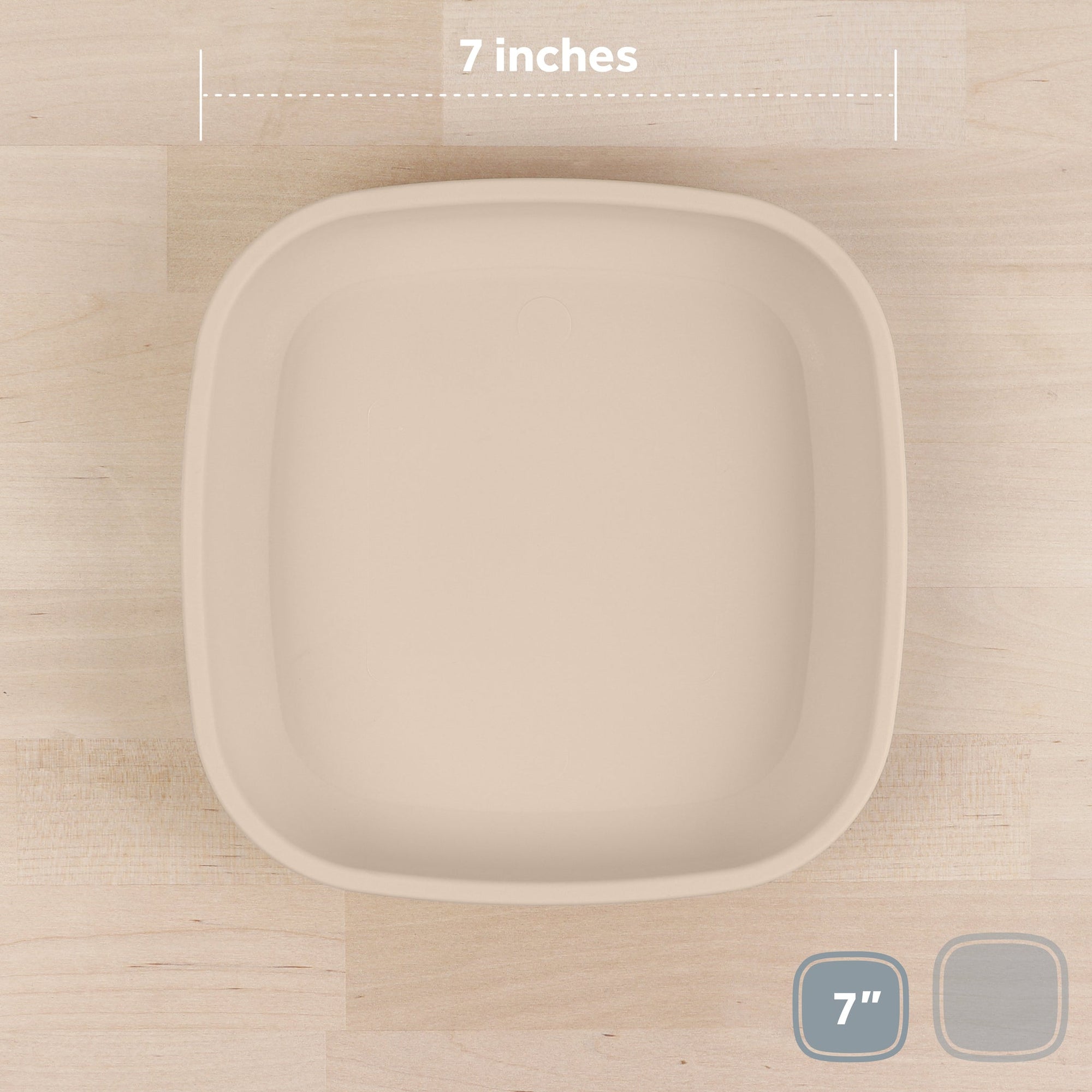 Re-Play Flat Plate 7''- Sand (Min. of 2 PK, Multiples of 2 PK)