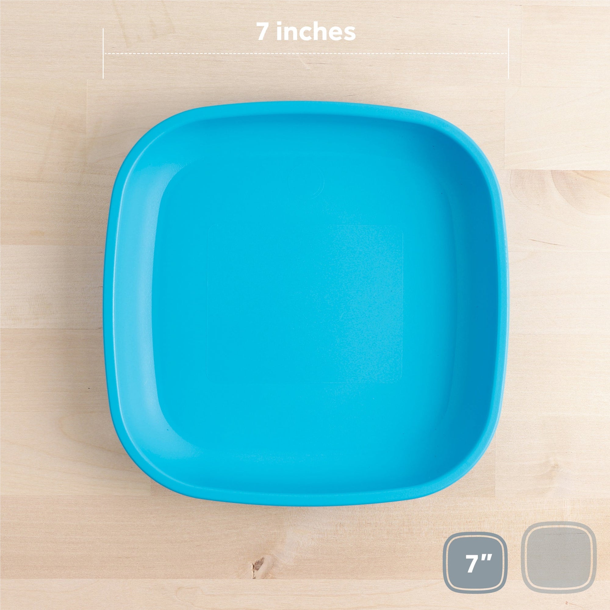 Re-Play Flat Plate 7''- Sky Blue (Min. of 2 PK, Multiples of 2 PK)