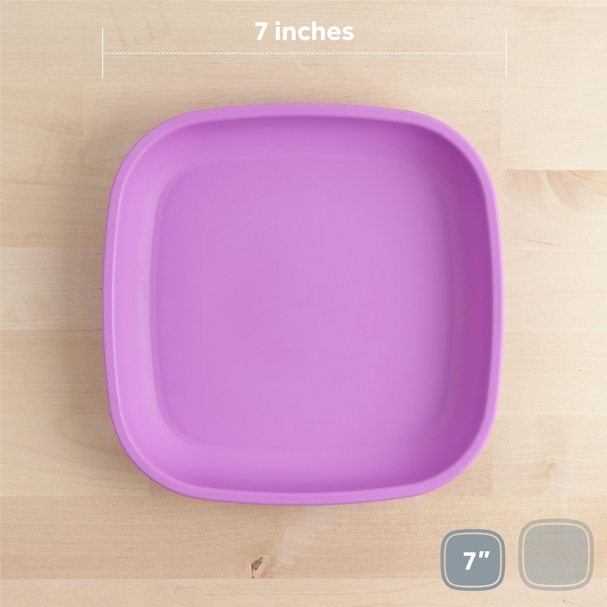 Re-Play Flat Plate 7'' - Purple (Min. of 2 PK, Multiples of 2 PK)