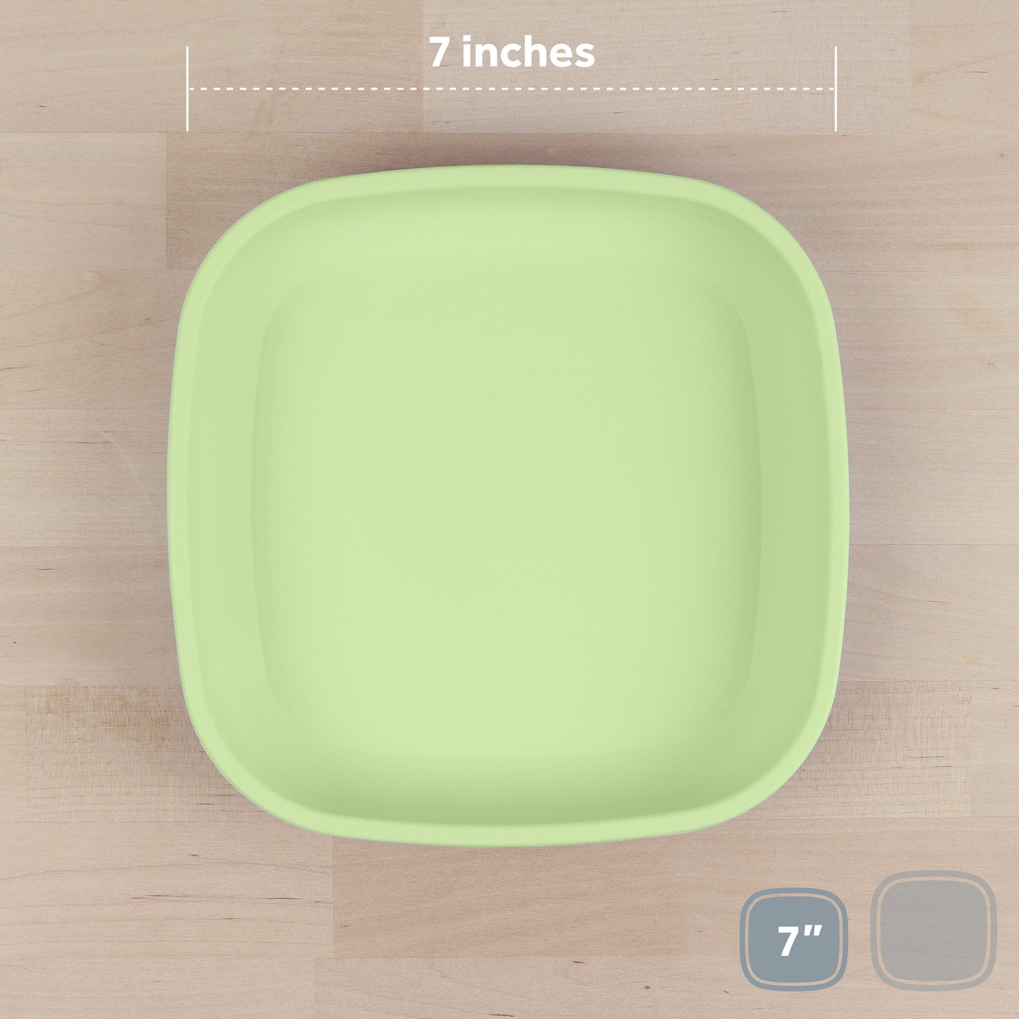 Re-Play Flat Plate 7''- Leaf (Min. of 2 PK, Multiples of 2 PK)