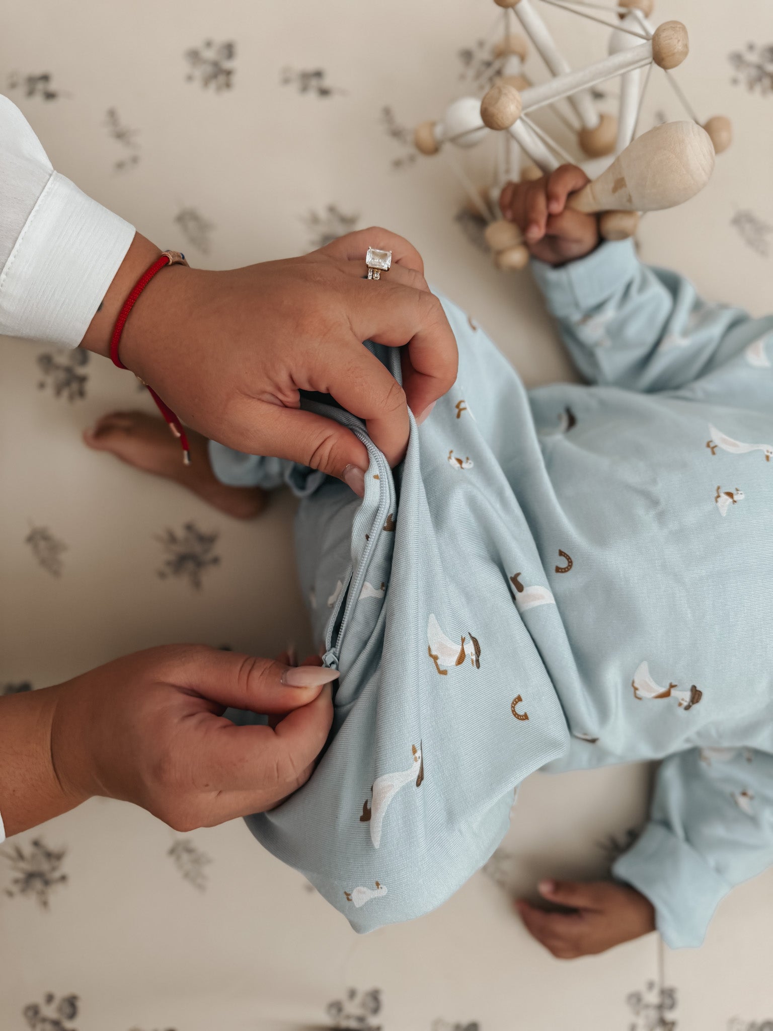 günamüna Fleece Jumpsuit Cowboy Goose (Min. of 2, multiples of 2)