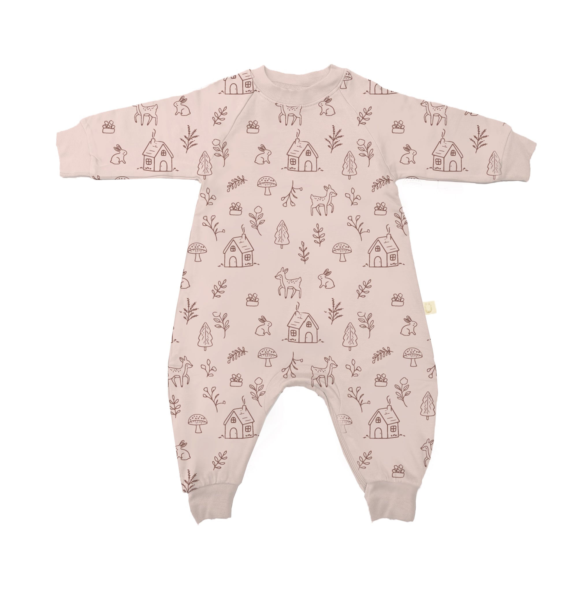 günamüna Fleece Jumpsuit Doe.Re.Mi (Min. of 2, multiples of 2)
