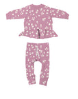 günamüna Two Piece Ruffled Sweatsuit Mini Floral (Min. of 2, multiples of 2)