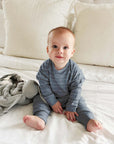 günamüna Fleece Sweatsuit Blue Stripes (Min. of 2, multiples of 2)