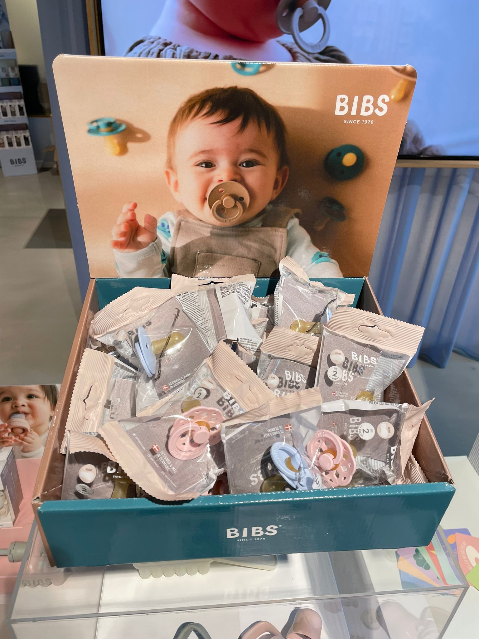 BIBS Single Pack Pacifier Original COLOUR Latex Flow Pack – Pack of 24