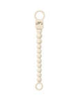 BIBS Pacifier Clip Beaded Ivory (Min. of 2 PK, multiples of 2 PK)