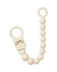 BIBS Pacifier Clip Beaded Ivory (Min. of 2 PK, multiples of 2 PK)