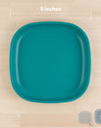 Re-Play Flat Plate 9''- Teal (Min. of 2 PK, Multiples of 2 PK)