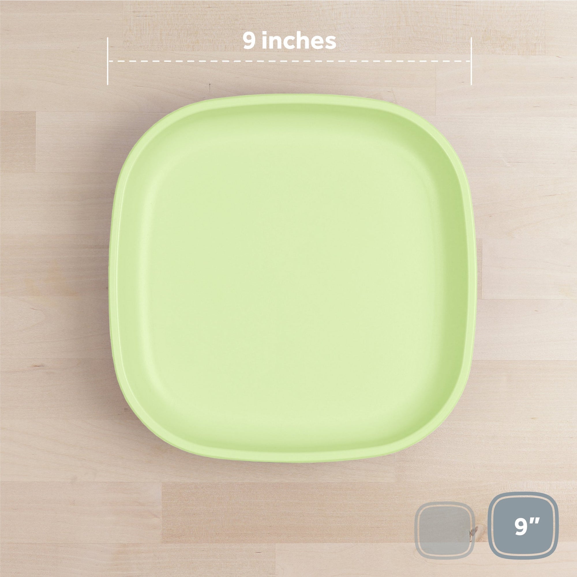 Re-Play Flat Plate 9''- Leaf (Min. of 2 PK, Multiples of 2 PK)