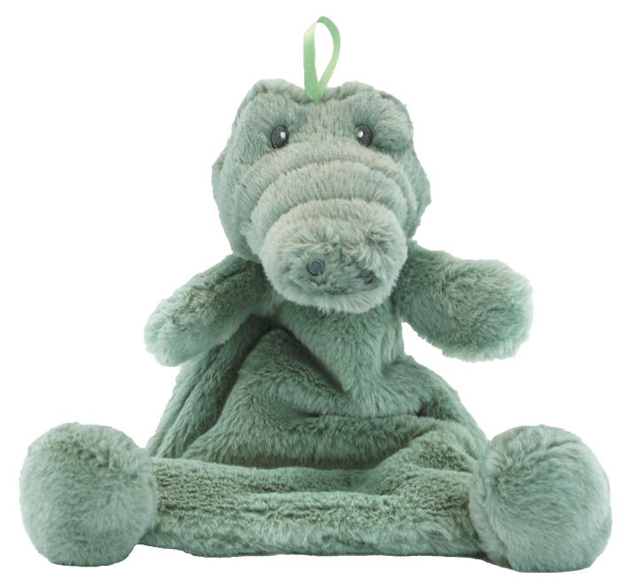 Baby Paper Gator Crinkle Cuddler (Min. of 6, multiples of 6)