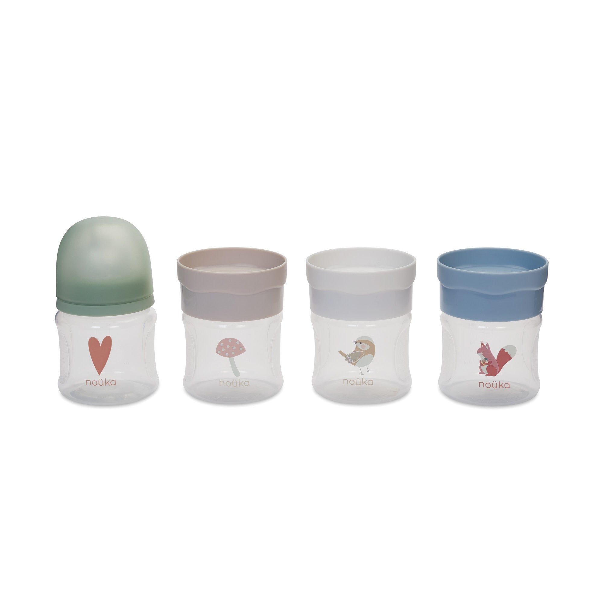 noüka Baby Bottle & Milk Storage Kit - Woodland (Sold in Case of 2, Qty of 1=2 products)