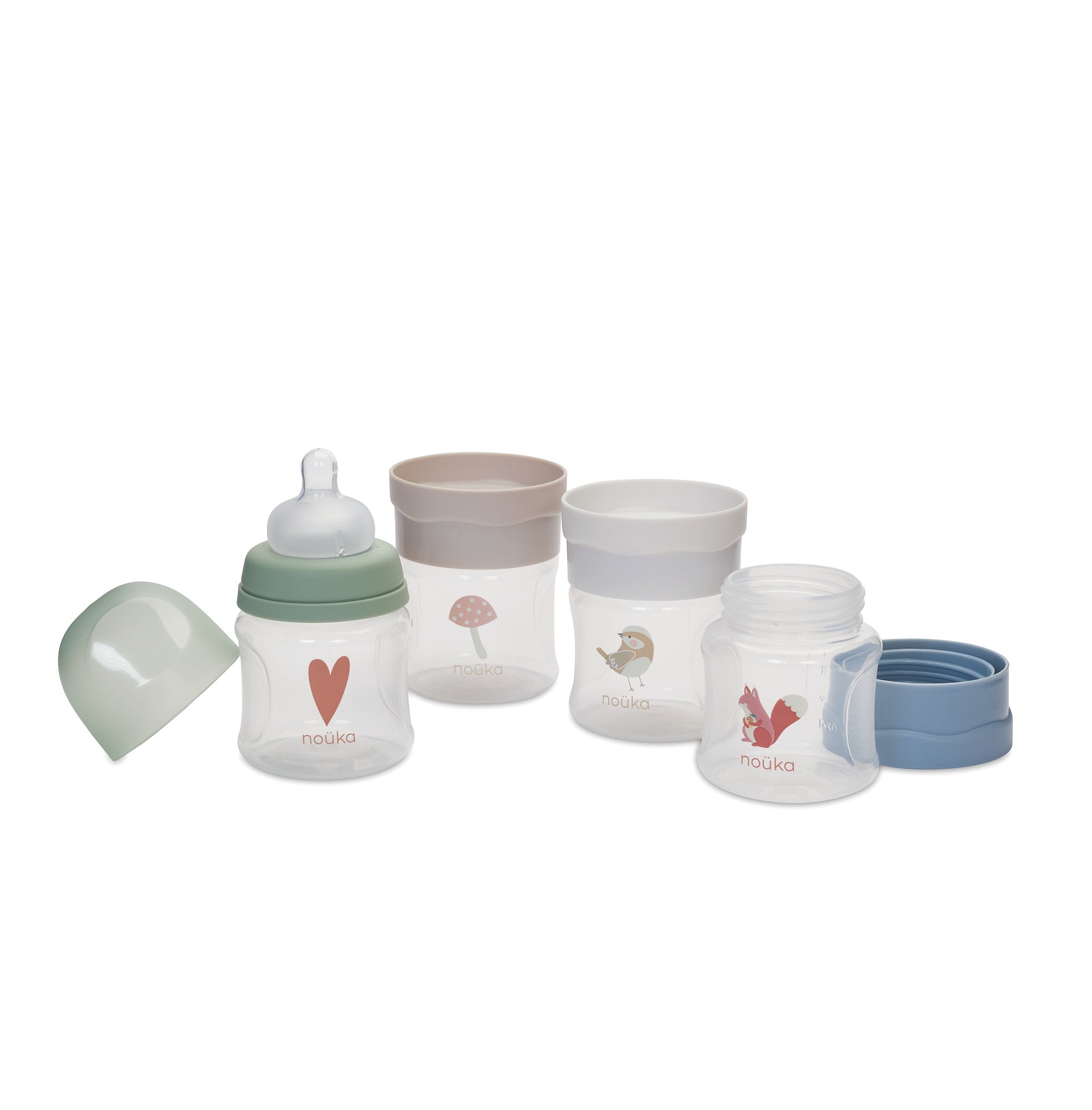 noüka Baby Bottle & Milk Storage Kit - Woodland (Sold in Case of 2, Qty of 1=2 products)