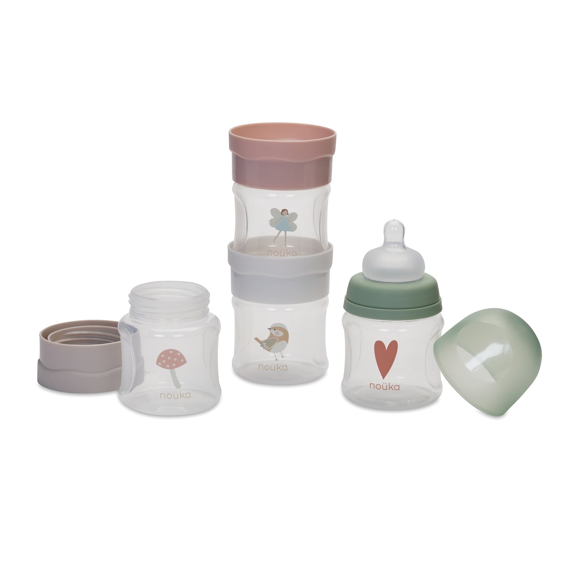 noüka Baby Bottle & Milk Storage Kit - Fairy (Sold in Case of 2, Qty of 1=2 products)