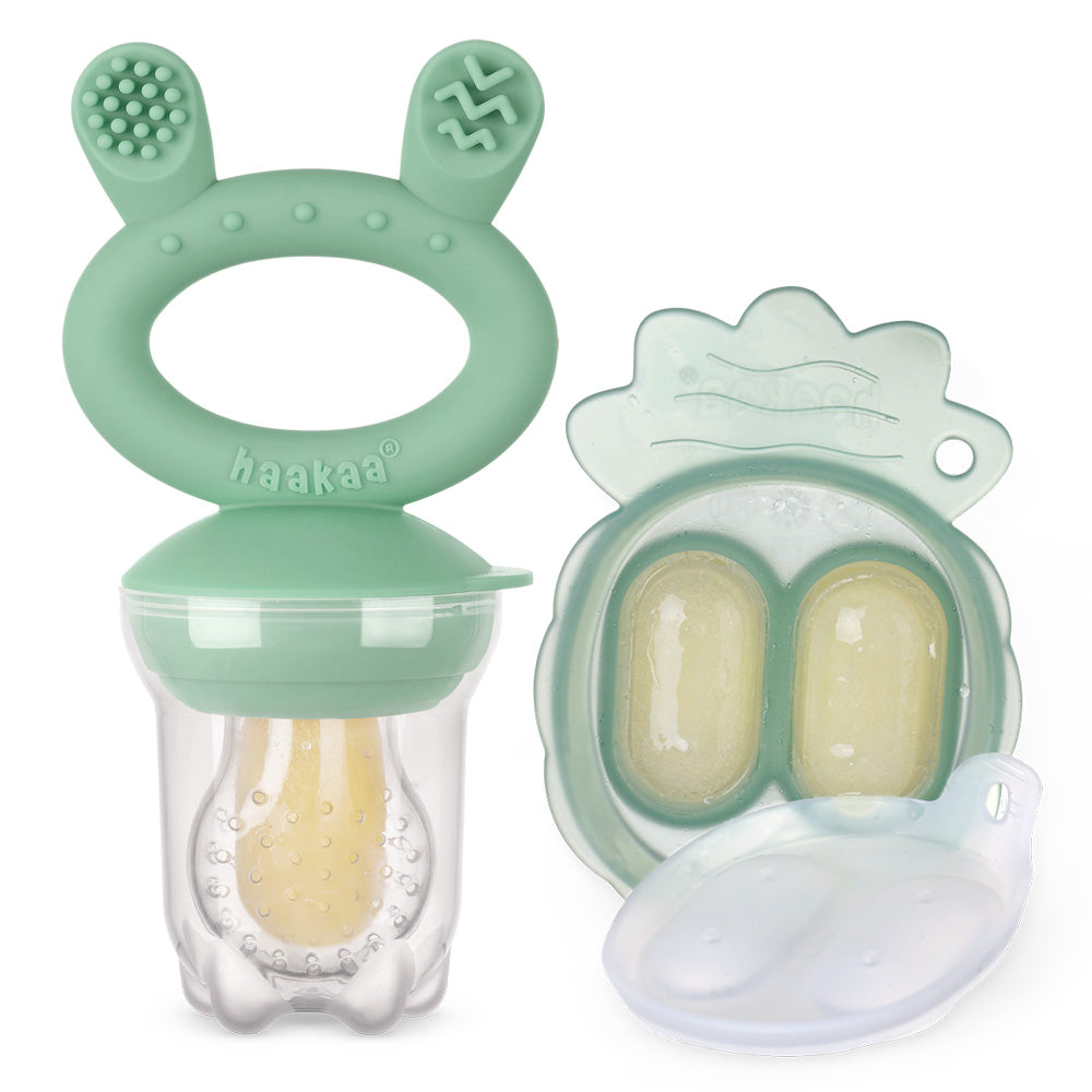 Freeze-N-Feed Mini Combo - Pea Green Feeder + Pea Green Tray (Min. of 3 multiples of 3)