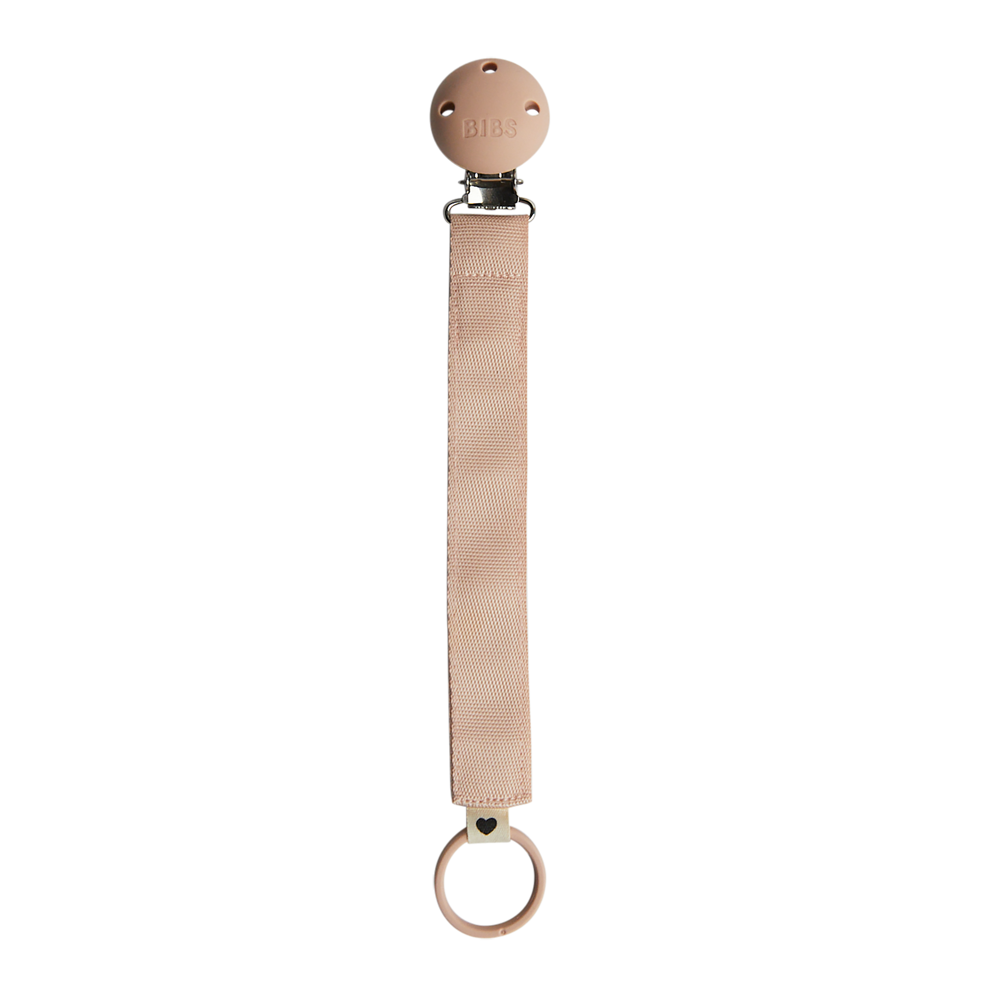 BIBS Pacifier Clip Ribbon - Blush (Min. of 2 PK , multiples of 2 PK)