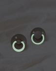 BIBS Pacifier Original COLOUR Latex 2 PK Iron GLOW / Baby Blue GLOW (Min. of 2 PK, multiples of 2 PK)