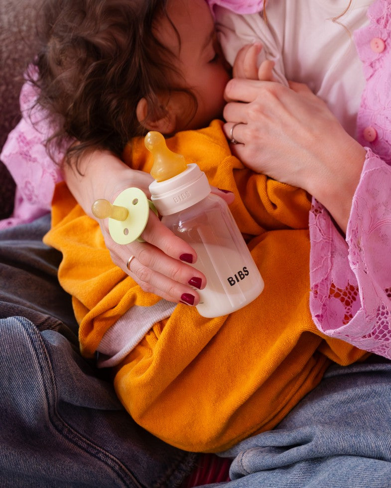 BIBS BPA-Free PP Baby Bottle Round Latex 4 pack 270 ml Ivory (Min. of 2 PK , multiples of 2 PK)