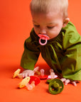 BIBS Pacifier Original COLOUR Latex 2 PK Tango/Baby Pink (Min. of 2 PK, multiples of 2 PK)