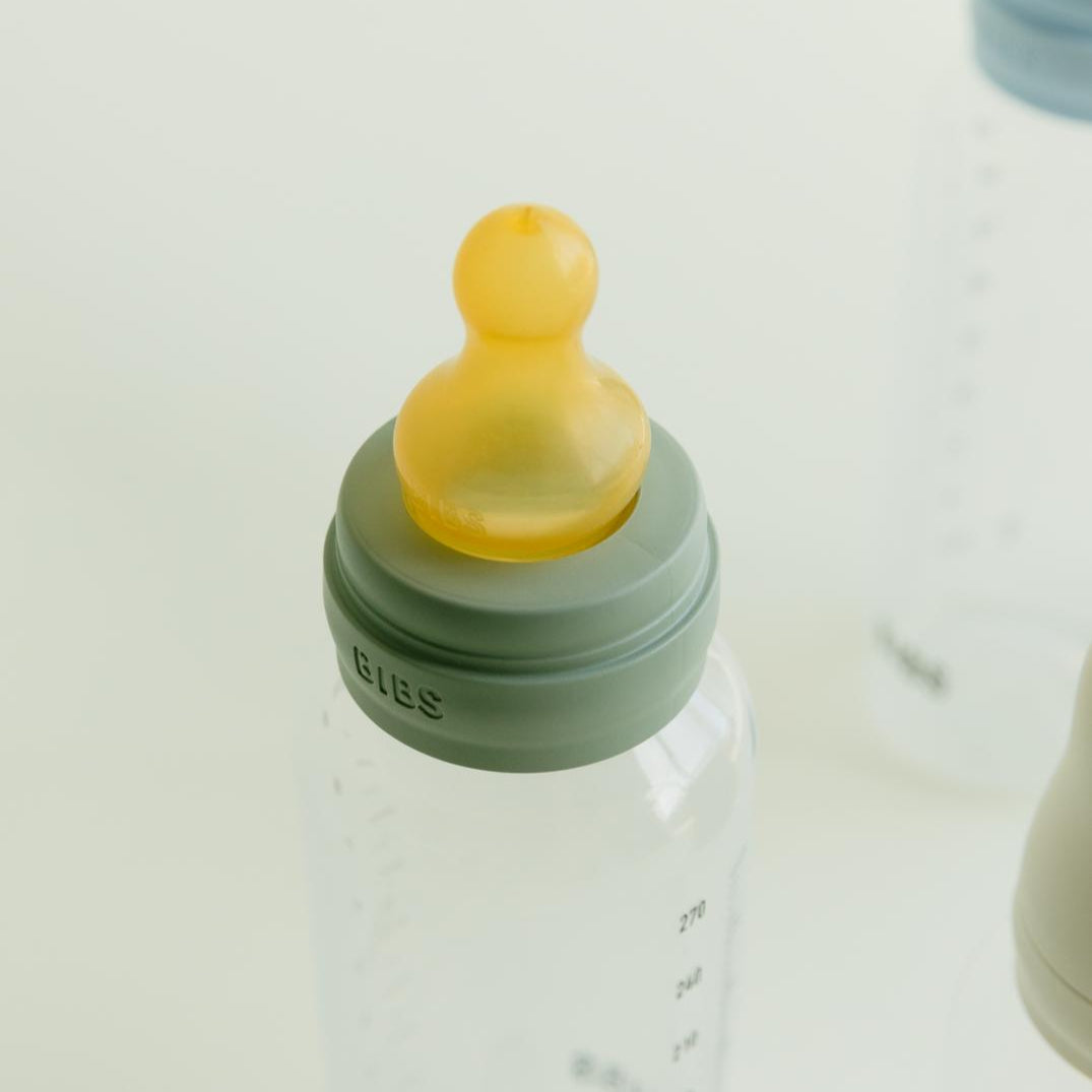 BIBS Baby Bottle Nipple Round Latex 2 pack Fast Flow (Min. of 2 PK , multiples of 2 PK)