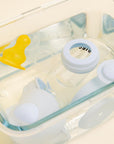 BIBS Glass Baby Bottle Round Latex 1 pack 120 ml Slow Flow Ivory (Min. of 2 PK , multiples of 2 PK)