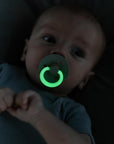 BIBS Pacifier Original COLOUR Latex 2 PK Sage GLOW/Pine GLOW (Min. of 2 PK, multiples of 2 PK)