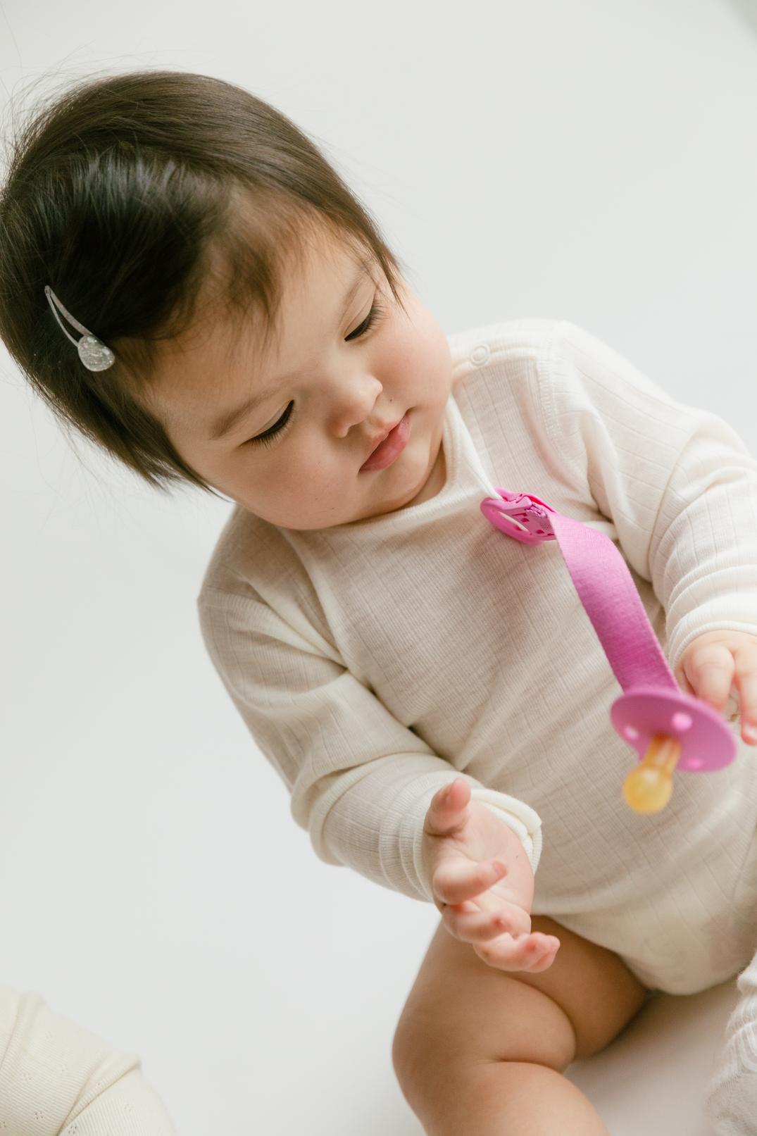 BIBS Colour Pacifier & Loop Clip Gift Set Latex Size 1 Sage (Min. of 2 PK , multiples of 2 PK)