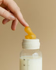 BIBS Glass Baby Bottle Round Latex 1 pack 120 ml Slow Flow Ivory (Min. of 2 PK , multiples of 2 PK)