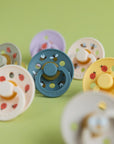BIBS Pacifier Studio Colour 2 PACK Bumblebee Latex - Mushroom Mix (Min. of 2 PK, multiples of 2 PK)