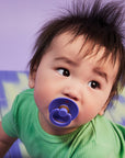 BIBS Pacifier Original COLOUR Latex 2 PK Hush/Grape (Min. of 2 PK, multiples of 2 PK)