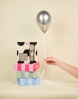 BIBS Gift Set Polka Soothe & Go Latex Size 2 Ivory Black (Min. of 2 PK , multiples of 2 PK)