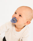 BIBS Pacifier Studio Colour 2 PACK Polka Ivory/Deep Space (Min. of 2 PK, multiples of 2 PK)