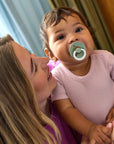 BIBS Pacifier Original COLOUR Latex 2 PK Sage GLOW/Pine GLOW (Min. of 2 PK, multiples of 2 PK)