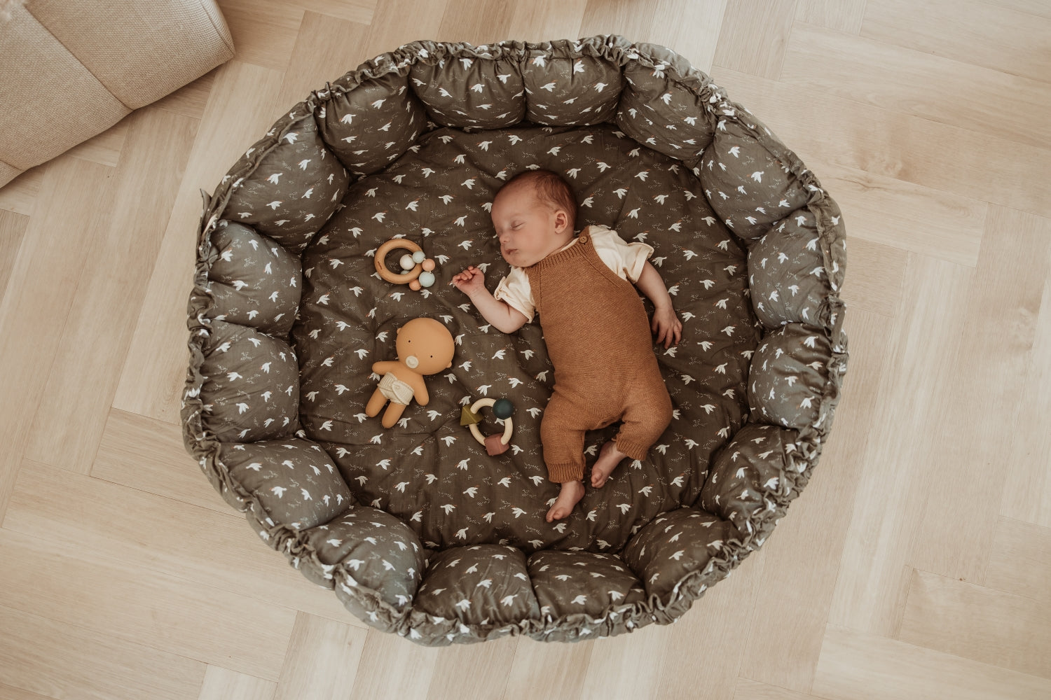 Play&Go Bloom Birds organic babymat (Min of 1, multiples of 1)