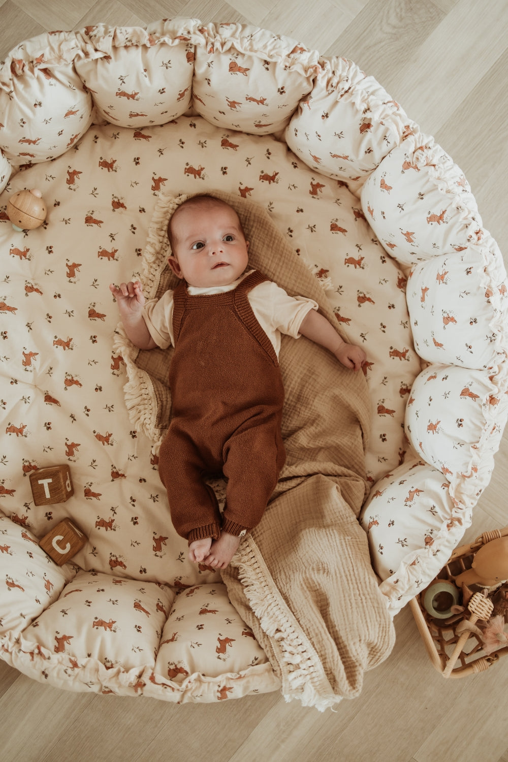 Play&Go Bloom Rabbit organic babymat (Min of 1, multiples of 1)