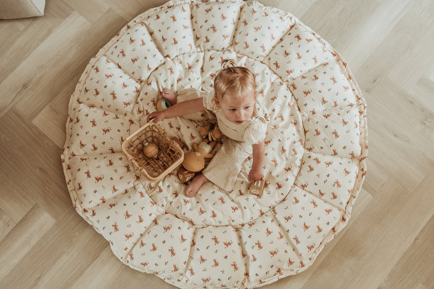 Play&Go Bloom Rabbit organic babymat (Min of 1, multiples of 1)