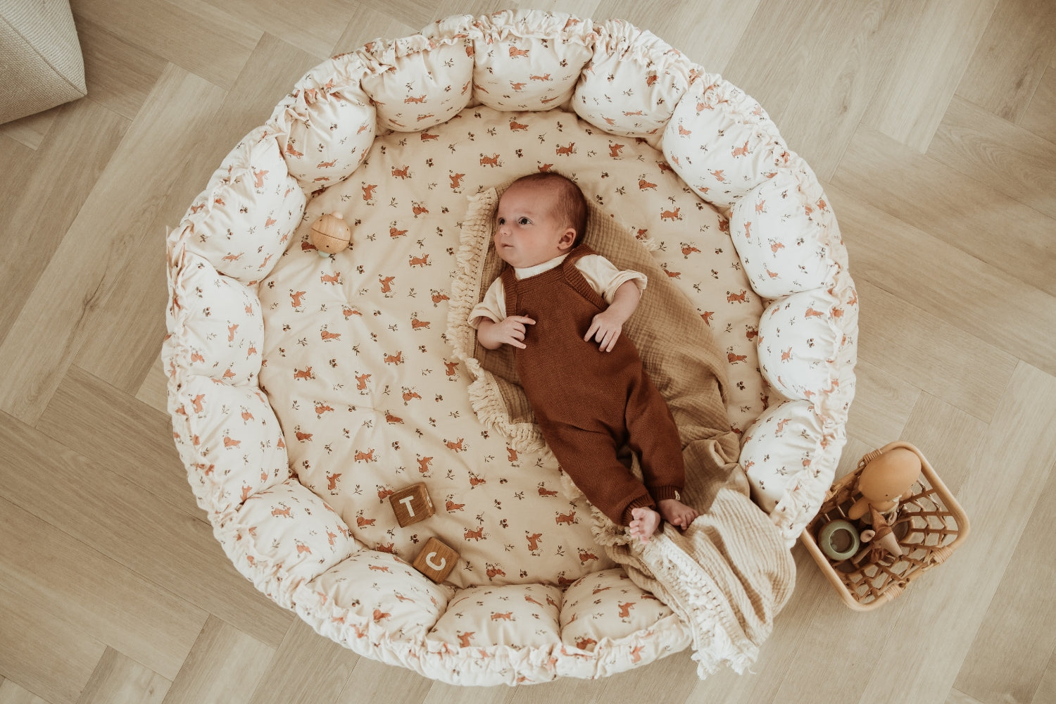 Play&Go Bloom Rabbit organic babymat (Min of 1, multiples of 1)