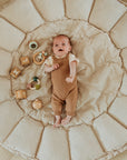 Play&Go Bloom Stripes Blue organic babymat (Min of 1, multiples of 1)